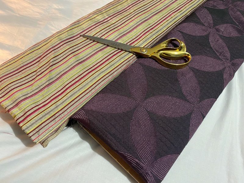 CLEARANCE Designer Reversible Satin Jacquard 6 CurtainsCraftsCushions Fabric 324909115930