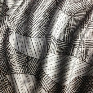 Heavy Velvet Glitter Fabric – Silvery Grey Abstract Dress/Crafts