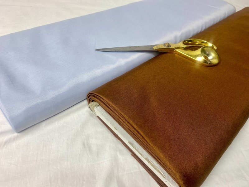 NEW LM Weight 100 Polyester SmoothDupioni Sateen Plain Fabric FREE PP 326154965360