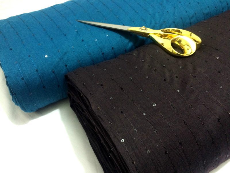 NEW OneWay Stretch Poly Embroided Stripe Sequinned DressCraft FabricREDUCED 222032231100