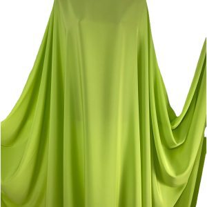 Drapey Lime Colour M/Weight Poly Crepe De Chin  Dress/Craft Fabric