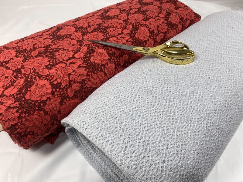 SALE FloralGeometric Stretch Jersey Crochet Lace Fabric Material FREE PP 226316077470