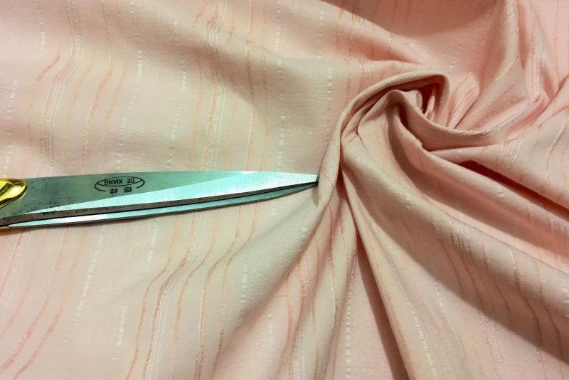 Top Quality Pink PolyCotton One Way Stretch With Self Embroided Stripes Fabric 221441835290