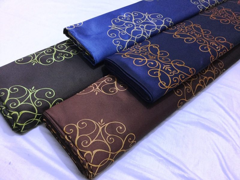 NEW Damask Design Reversible Satin Jacquard CurtainsCraftsCushions Fabric 323050808081