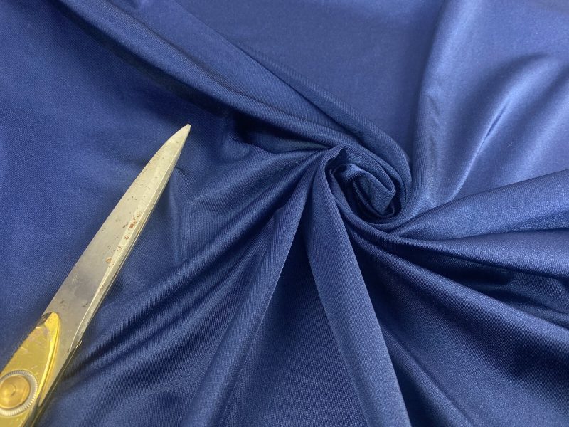 NEW Extra Wide 85 Rich Navy Blue Lycra Stretch Fabric DressmakingUpholstery 326626559601