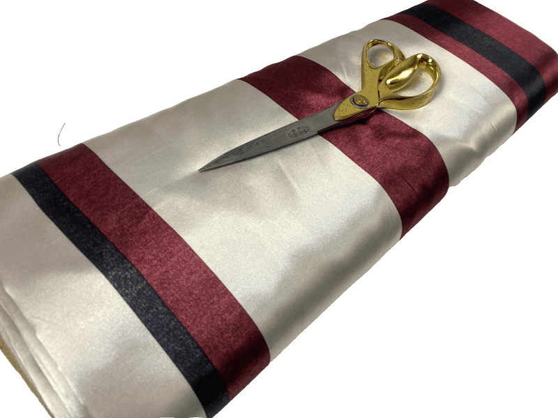 NEW Reversible Silky Satin Dupioni Stripe UpholsteryCraftCurtain Fabric 326600364731