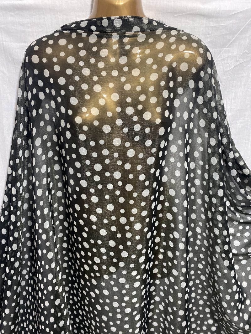 NEW Silky Chiffon Organza Spotted Print DressCraftCurtains FabricFREE PP 225211129521