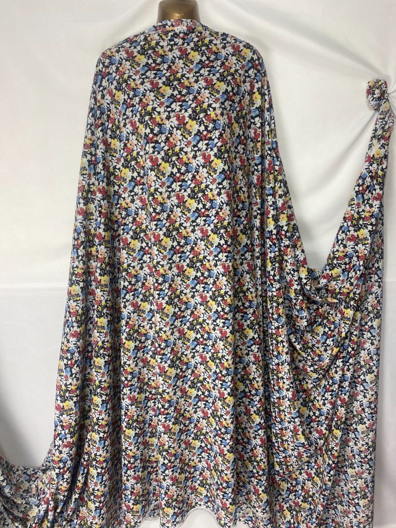 New Designer Smooth Polyester Small Floral Print 7 Dress FabricFREE PP 226172555761