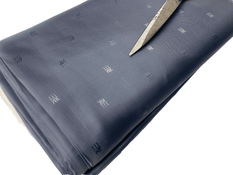 SALESilk Blend Designer MK Embroided Grey Lining Material 56 58WideFREE PP 226280840001