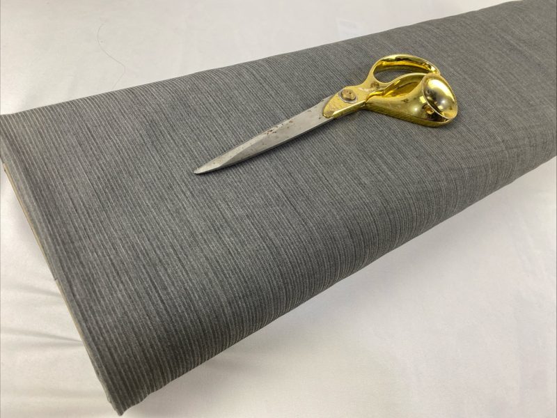 Designer-Striped-Grey-Stretch-Chambray-Denim-Fabric-DressSkirtShirtFREE-PP-326579256192 Designer Striped Grey Stretch Chambray Denim Fabric DressSkirtShirtFREE PP 326579256192