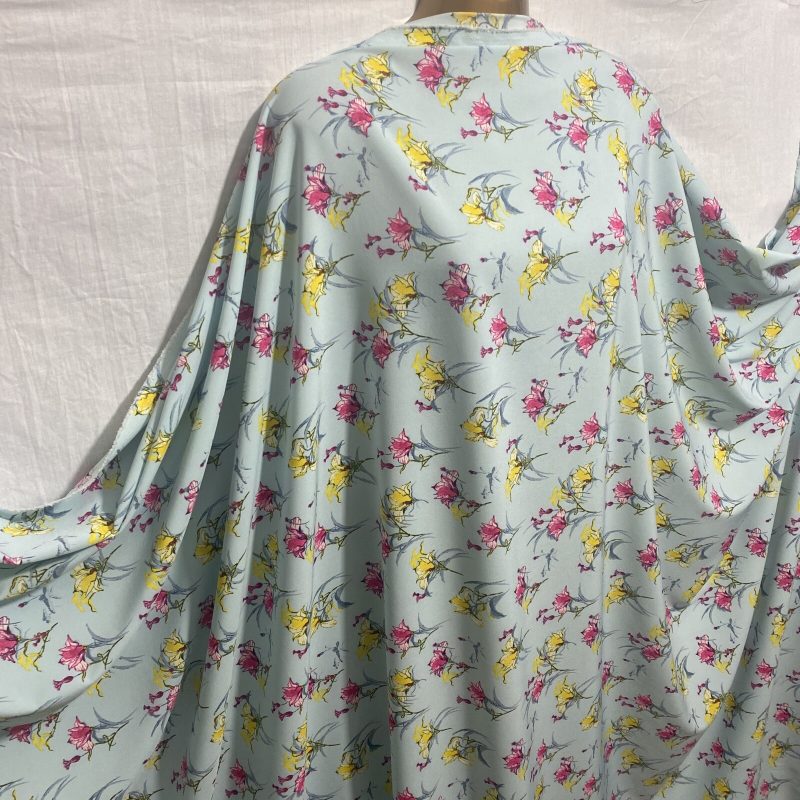 NEW LWeight Microfiber Floral 4 12 Print MaskDress Fabric FREE PP 223105633622