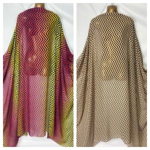 Smooth Chiffon Chevron/Zig Zag Prints Dress/Crafts Fabric