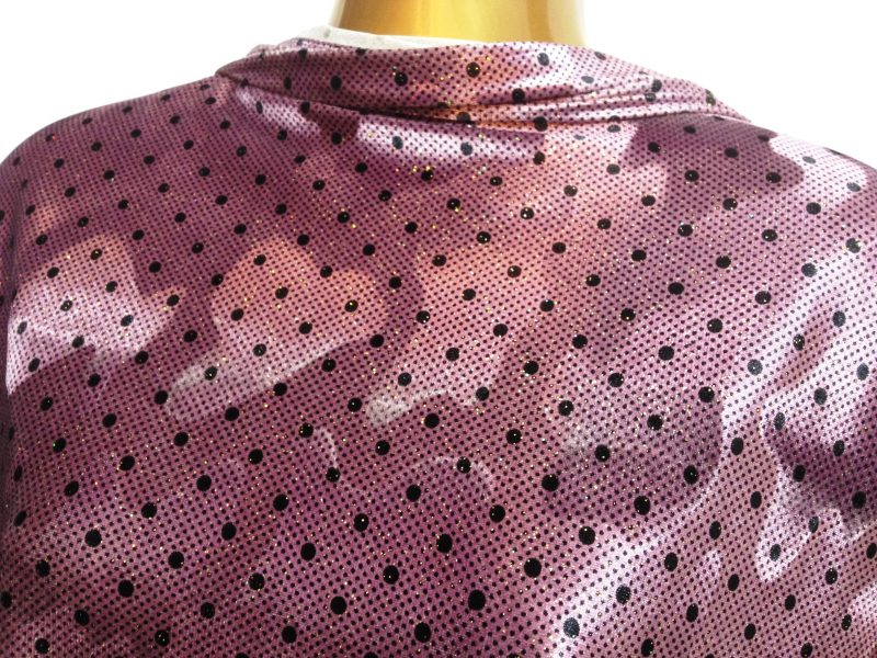 Top quality Spandex Velvet LilacBlack Spotted Print DressCrafts Fabric NEW 321244205792