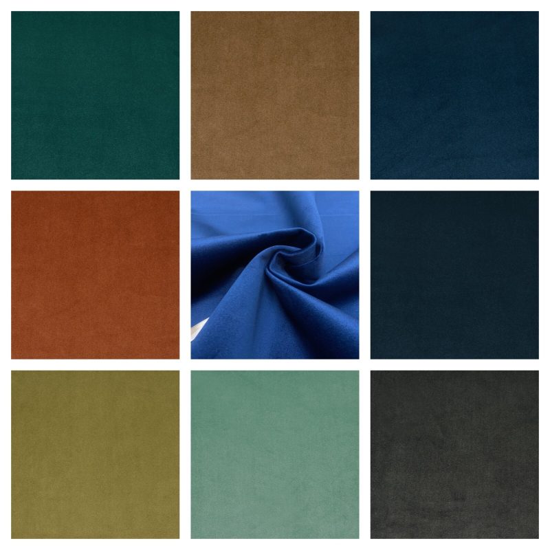 CLEARANCE End Roll Remnants Panaz Noble Faux Velvet Upholstery Fabric Chairs 226794612783