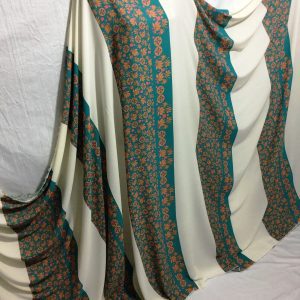Chiffon Georgette Wide Striped Print Dressmaking/Crafts Fabric