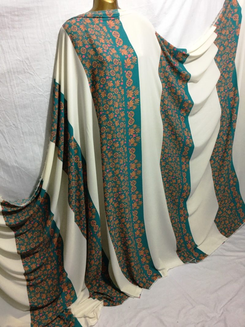 NEW Chiffon Georgette Wide Striped Print DressmakingCrafts Fabric FREE PP 223033986213