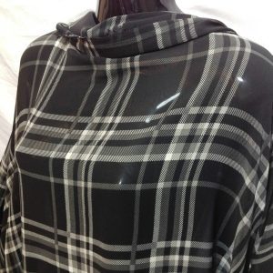 Drapey Smooth Chiffon Georgette Tartan Check Dress/Craft Fabric