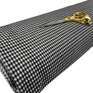 Stretch Viscose Double Knit Jersey  Plaid-Check Dress/Craft Fabric