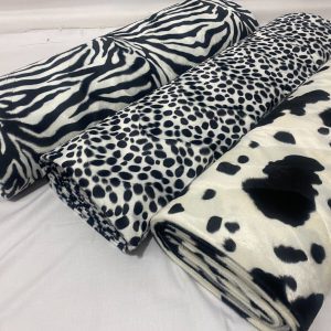 Faux Fur Animal Prints  Dress /Crafts / Furnishings Fabric  - Width 60"