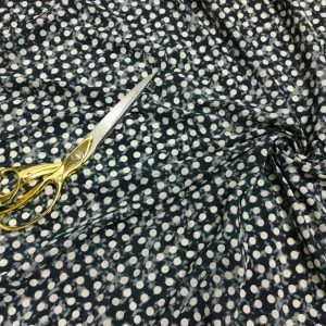 L/Weight Smooth Polyester Tie-Dye Polka Dot Print Dress/Craft Fabric