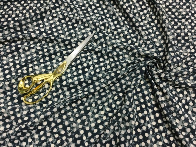 NEW LWeight Smooth Polyester Tie Dye Polka Dot Print DressCraft Fabric FREEPP 223029451354