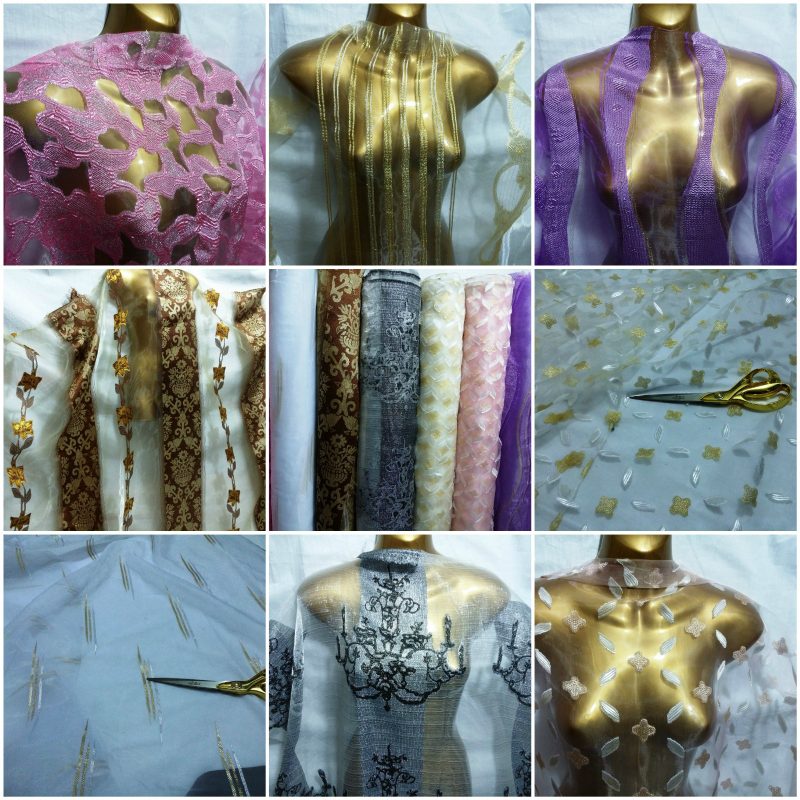 NEW Silk Satin Burnout Organza Voile Fabric BridalCrafts Material FREE PP 221941981984