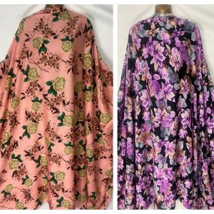 Soft PowderTouch 100% Viscose Floral Prints Dress/Craft Fabric