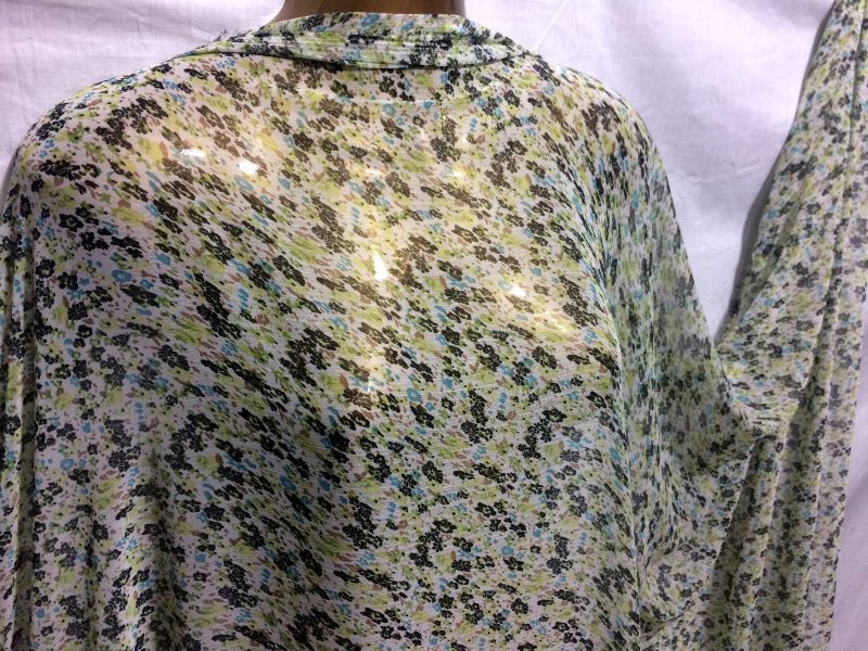 NEWCrinkle Chiffon Georgette Small Floral Print DressCraft FabricFREE PP 322278656204