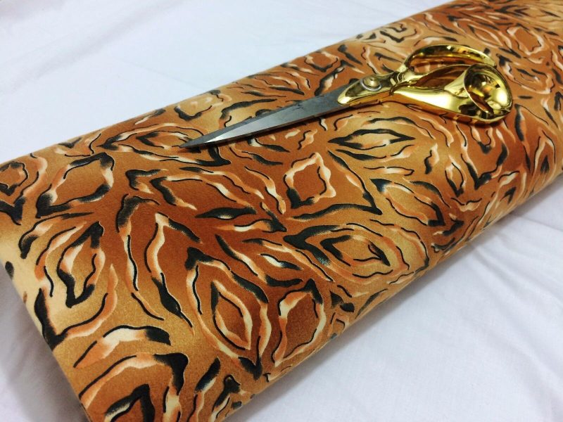 NEWFaux Suede Animal Print Dress Crafts Furnishings FabricFREE PP 222261392214