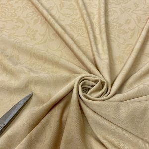 M/Heavy Embossed Stretch Jersey L/Gold Dress/Craft/Curtain Fabric