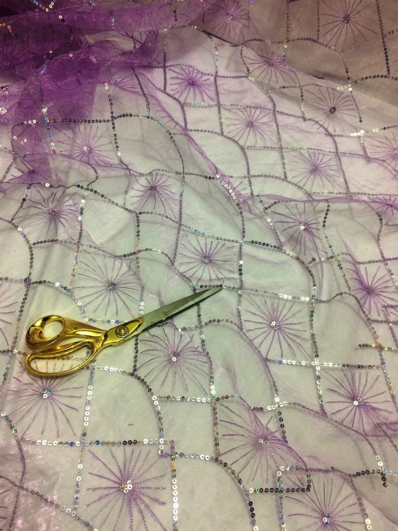 NEWSequinned Embroidery Organza Voile 3 BridalCraftsCurtains 110 Extra Wide 322285073514