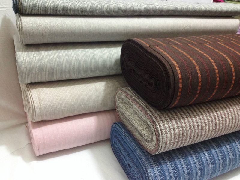 NEWTop Quality Egyptian Linen Striped Weave DressCrafts Fabric 14 Colours 321706269444