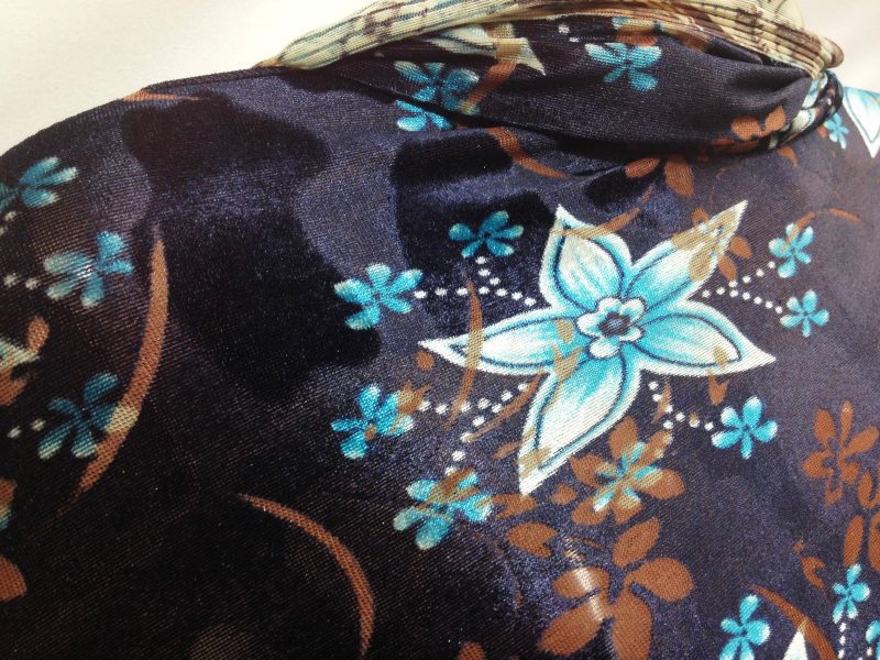 SPECIAL OFFER Top Quality Burnout Velvet In Floral Print DressCrafts Fabric 221337074784