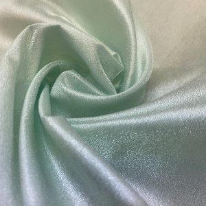 100% Polyester Shiny  Fabric–Pastel Green–Dress/Craft/Curtains/Linings