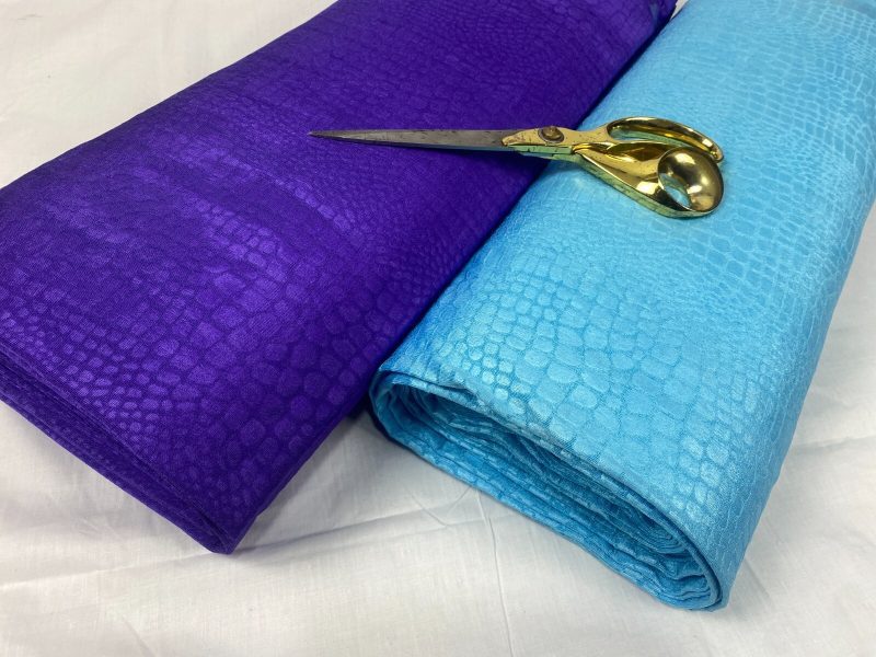 NEW Slinky Poly Stretch Jersey Crocodile Print DressCrafts Fabric FREE PP 326260334095