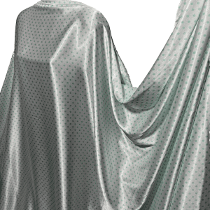Soft Smooth Liquid Satin  Polka Dot Print Dress/Craft Fabric