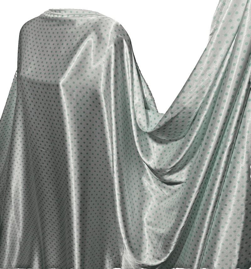 NEW Soft Smooth Liquid Satin Polka Dot Print DressCraft Fabric FREE PP 225050934655