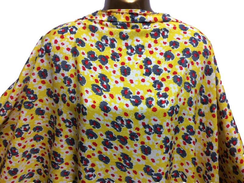 NEWLWeight Fine Smooth Polyester Floral Print DressCrafts FabricFREE PP 322412376685