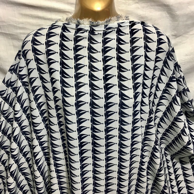 NEWLweight Smooth Polyester Yachts Print DressCraft FabricFREE PP 223622607115