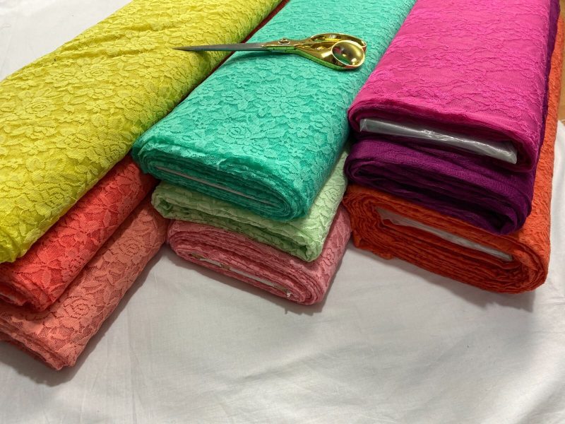 High quality nylon spandex lace Net fabric 60 BridalCraftsDress Fabric SALE 325708909266