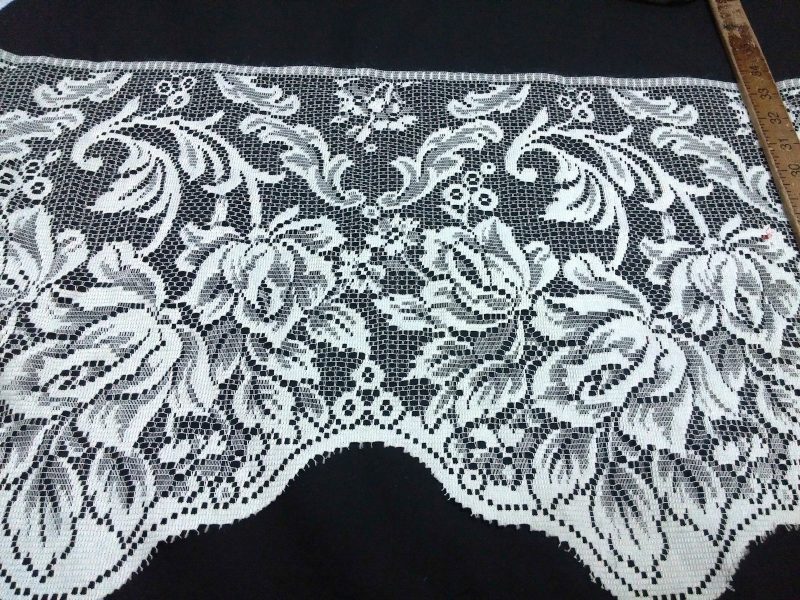 NEW Cream 15 One Side Scalloped Floral lace Trimming BridalCrafts Fabric 221948119206