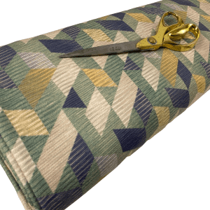 Designer Geometric Woven Jacquard Upholstery Fabric – Thick Durable Material for Curtains & Cushions