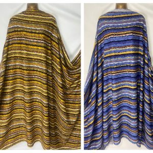 Soft PowderTouch 100% Viscose Striped Prints Dress/Craft Fabric