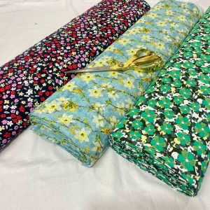 Top Quality Smooth Polyester Designer Floral Prints Dress Fabric