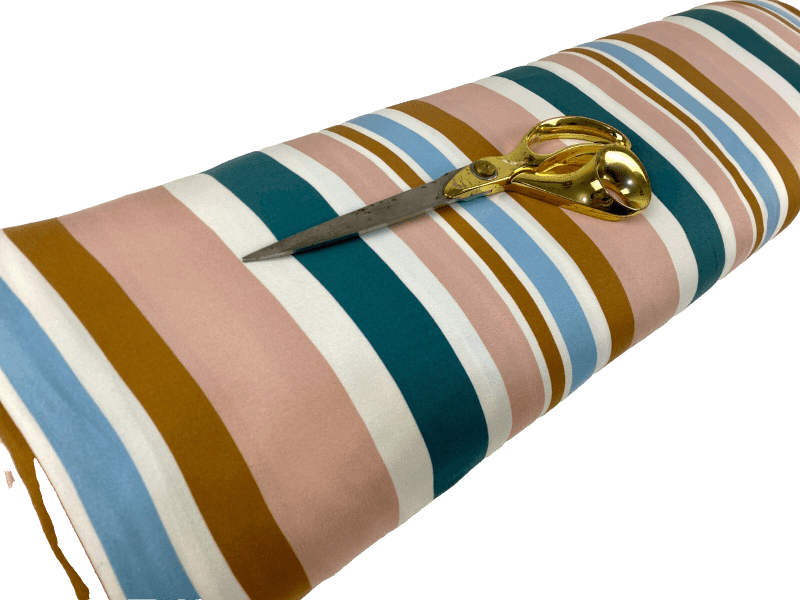 SALE Soft Stretch Viscose Jersey Lycra Candy Stripe Dress FabricFREE PP 326579507656