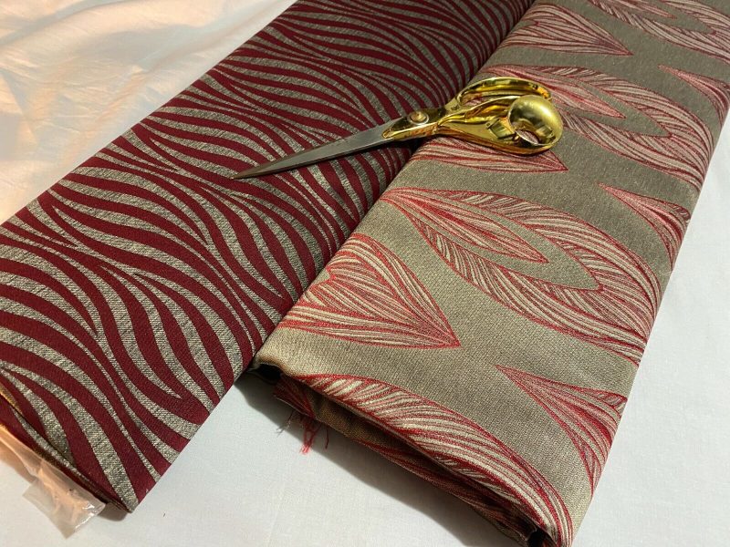 CLEARANCE Designer Reversible Satin Jacquard 5 CurtainsCraftsCushions Fabric 224714092067