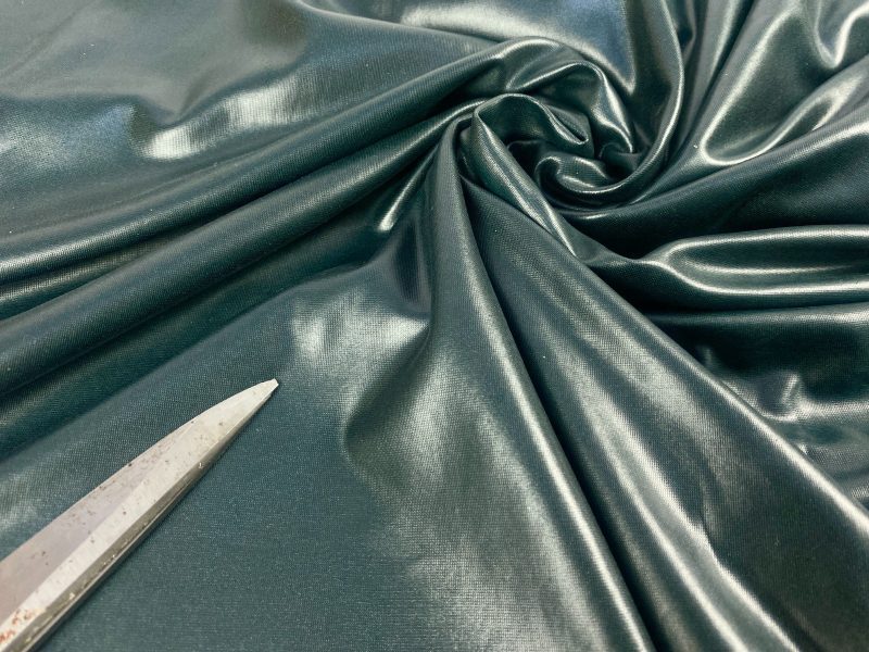 NEW Coated Back Stretch Lycra Jersey Forest Green DressCraft Fabric FREE PP 226912411137