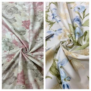 Designer Poly Scuba Jersey Floral  Dress/Craft/Upholstery Fabric
