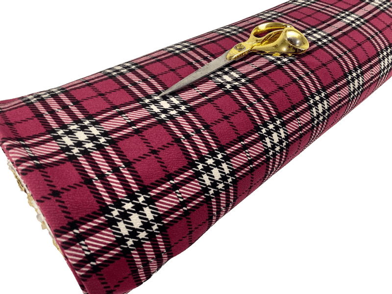 NEWStretch Viscose Double Knit Jersey Large Check DressCraft FabricFREE PP 326579542417