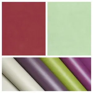 Panaz Voyage Rose-Duck Egg Faux Leather Upholstery Fabric Remnant
